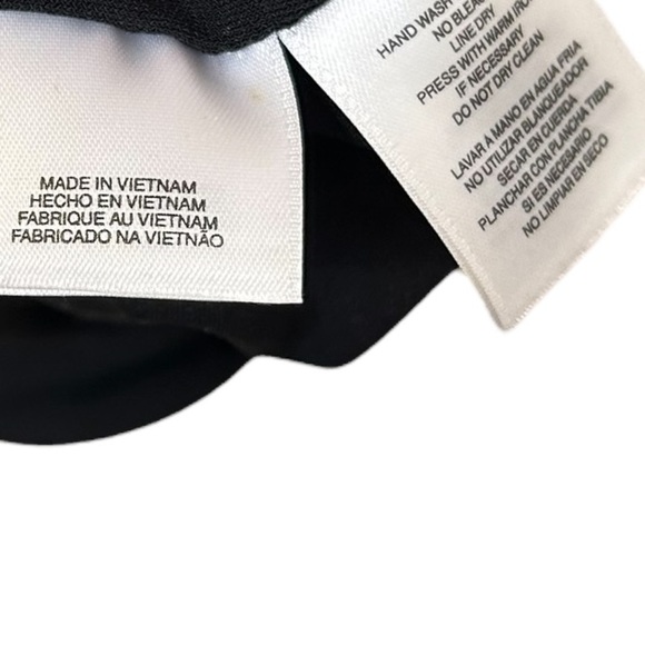 Rachel Roy Black and White ColorBlock Criss Cross Ruched Midi Dress - Picture 14 of 16